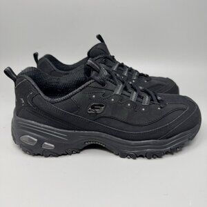 Skechers D'Lites Play On Womens Size 10 Black Athletic Walking Shoes Sneakers